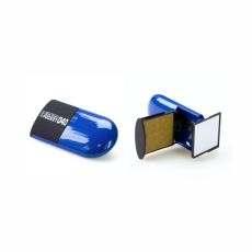 GRM Pocket R40 ONE CLICK Карманная оснастка  для квадратного штампа,с синей подушкой, 42х42 мм